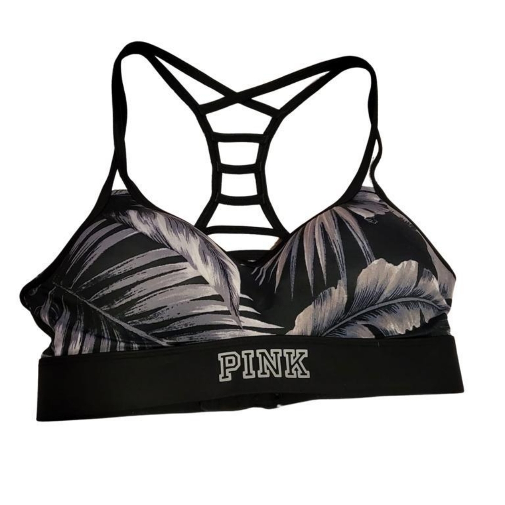 Pink sports bra